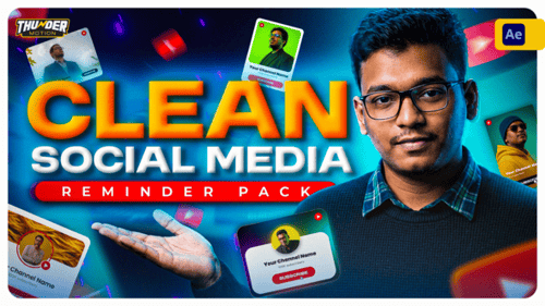 Clean Social Media Reminder Pack
