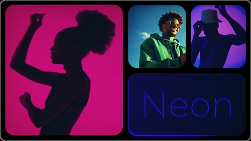 Multiscreen Opener with Neon Effect