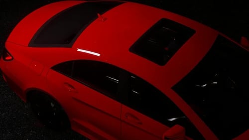 Luxury Red Sports Car