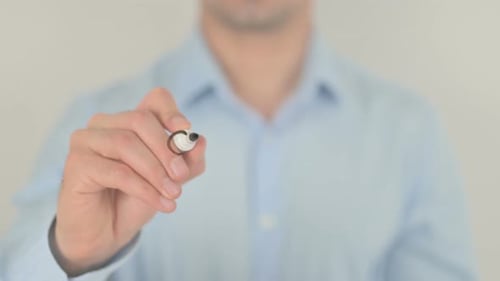 Corporate, Writing on Transparent Screen