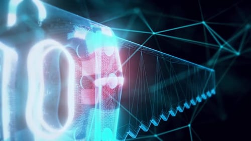 Isolated Farm Hand Saw Hologram Close Up Hd