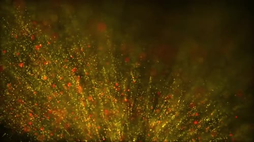 Yellow Glitter Particles