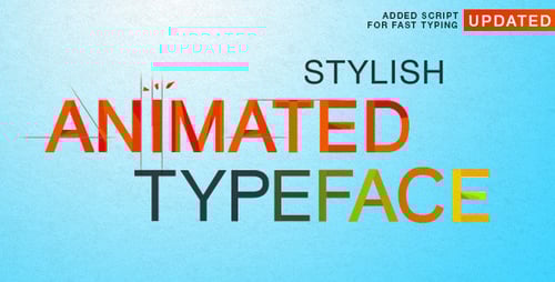 Stylish Animated Typeface
