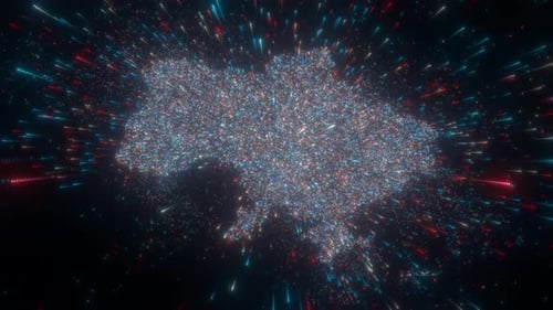 Abstract Map Of Ukraine