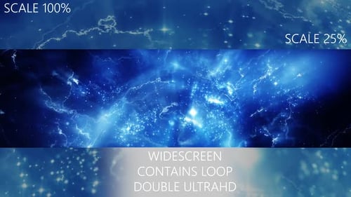 Widescreen Lightning VJ Particles Background
