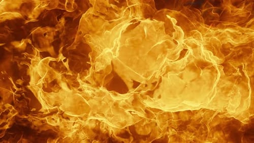 Fire Burst Transition 4 - 4k, Alpha Channel