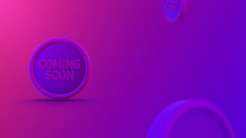 Coming Soon Coins Looping Background 4K