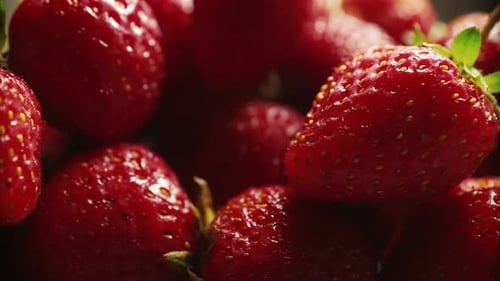 fresas de primer plano