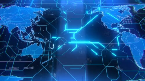 World Map Background Loop