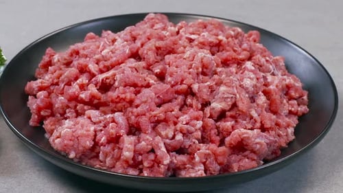 Minced Beef Plate Rotation