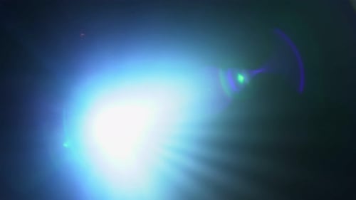 Spot Light for Disco or Concert Shinning Straight Towards Camera