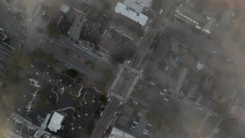 Flying Over San Francisco During Fog and Clouds