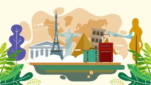 Fundo de viagens pelo mundo