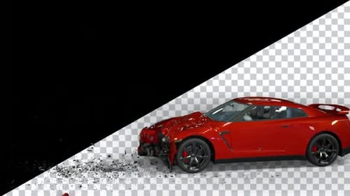 Slow Motion Car Crash