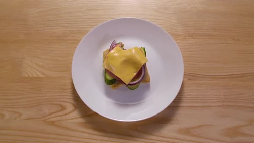 Delicious Sandwich Eating Animation From Different Ingredients