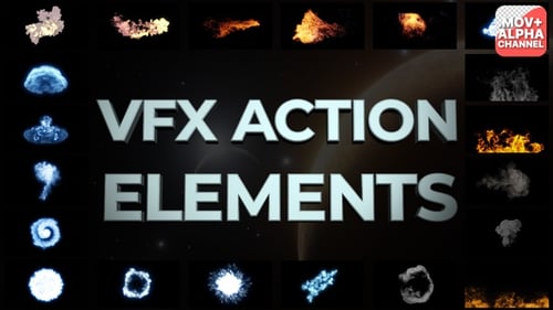 Elementos de acción VFX | Motion Graphics Pack