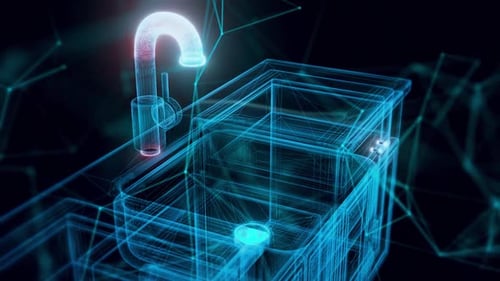 Kitchen Sink Hologram Close Up Hd