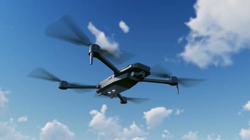 Drone Flying In Daylight