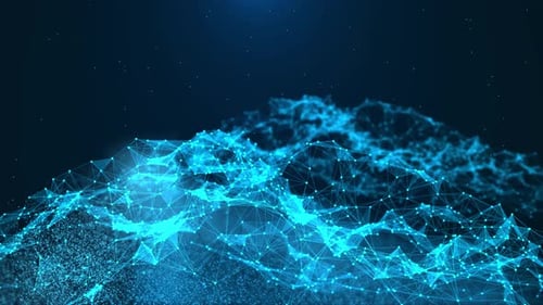 Abstract Motion of digital data flow technology big data concept