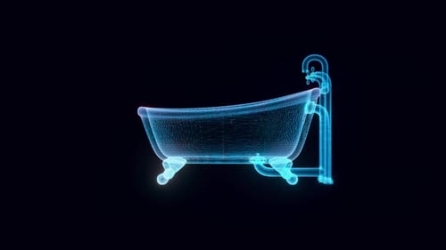 Bathtub Hologram 4k