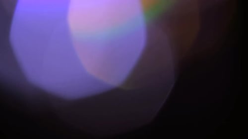 Multicolored Light Leaks Footage on Black Background Stylizing Video Transitions Bokeh Effect