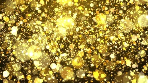 Gold Particle Falling