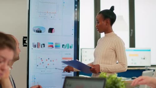 Corporate Business People Meeting in Boardroom