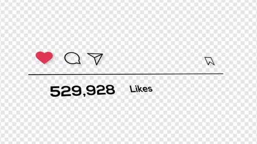 Instagram Likes Counter Counting Social Media With Alpha
