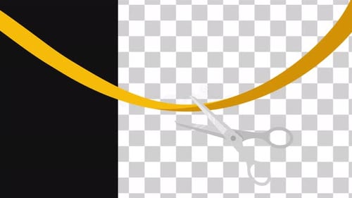 Ribbon Cut - 4K Alpha 2D