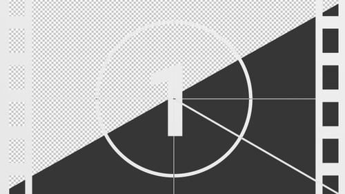 3D Old Vintage Movie Countdown | Alpha Channel