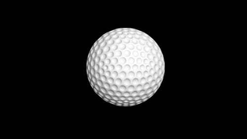 Golf Ball Rotate - 4k