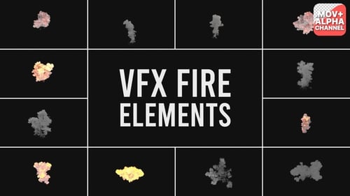Efectos visuales Fire Elements | Motion Graphics
