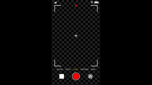 Smartphone Camera Recording Screen Alpha