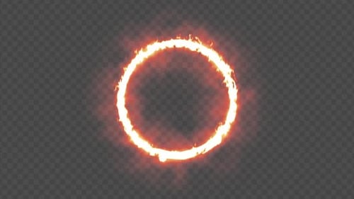 Fire Effect Round Shape Alpha