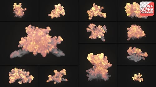 Efectos visuales Fire Elements | Motion Graphics