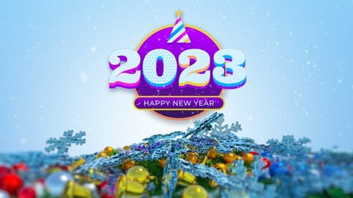 Happy New Year Greeting Card 2023
