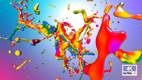 Multicolor Paint Splash V9