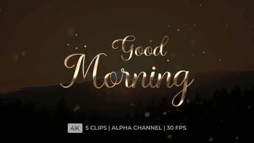 Good Morning Text Animation