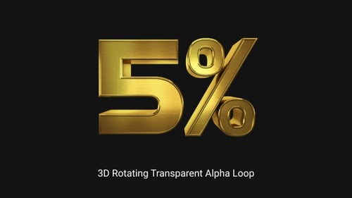 3D Sales Percentage 5% Gold Alpha Loop