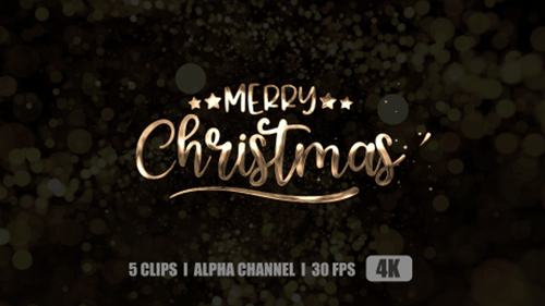 Merry Christmas Text Animation