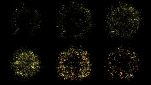 6 Weihnachtspartikelexplosionen