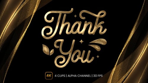 Thank You Text Animation