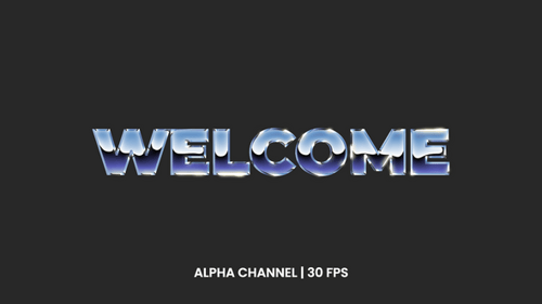 Welcome Text Animation