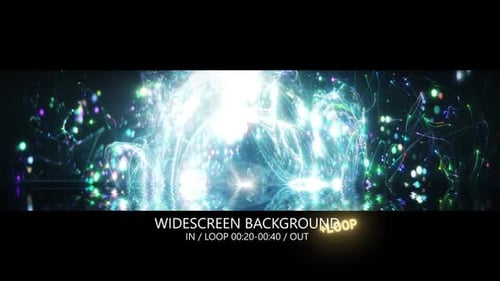 Multicolor Particles Widescreen Background