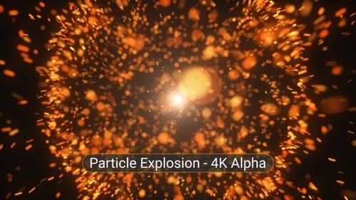 Particle Explosion 4K Alpha