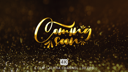 Coming Soon Text Animation