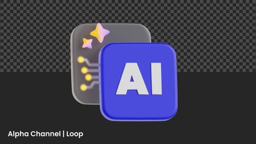 3D AI Artificial Intelligence Animation | Alpha Loop