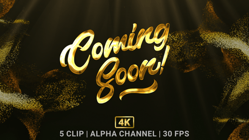 Cooming Soon Text Animation