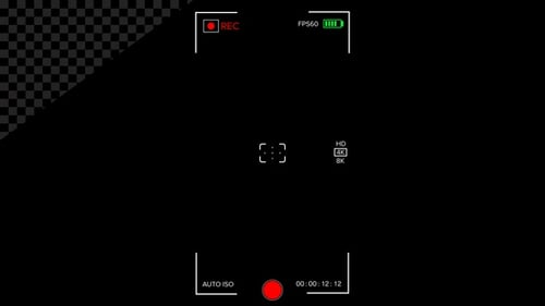 Vertical Recording Screen Interface Overlay Alpha