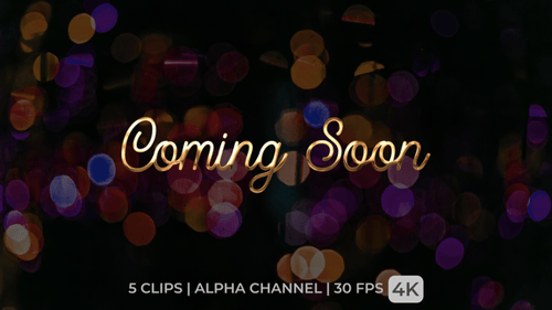 Coming Soon Text Animation